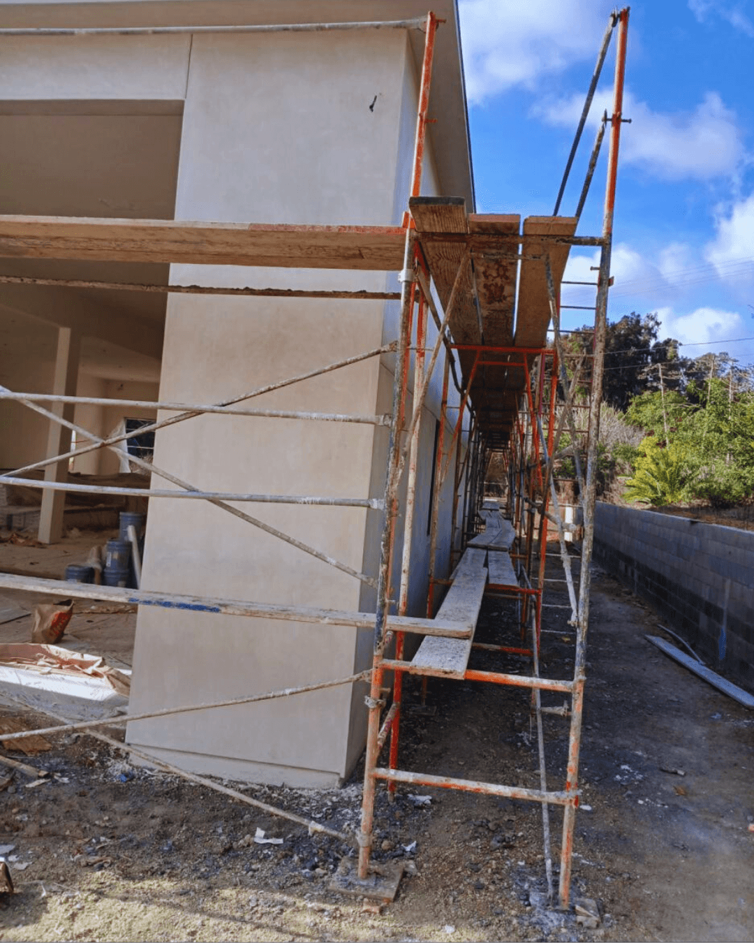 Two-Story Home Stucco Installation
