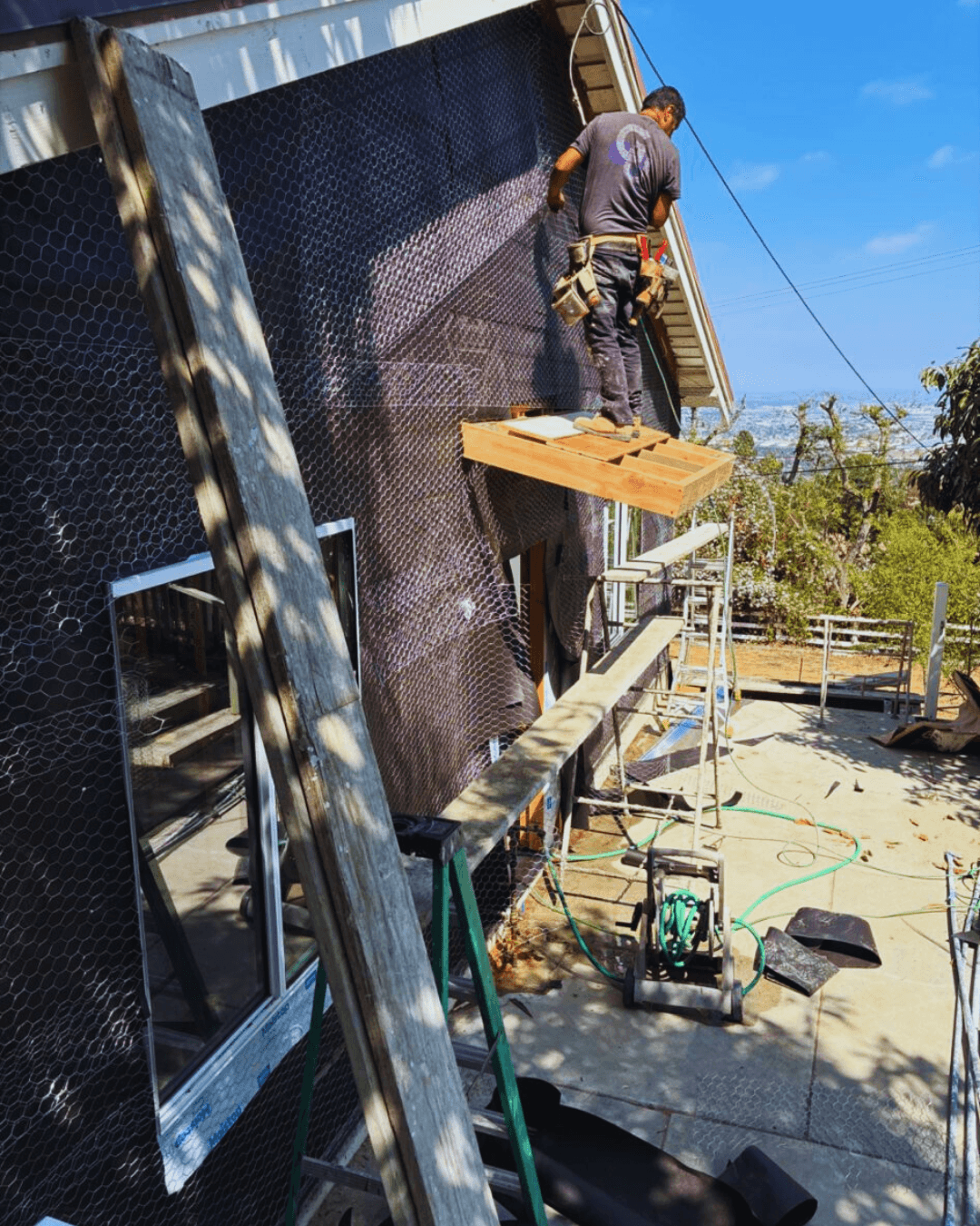 Modern House Exterior Stucco Work