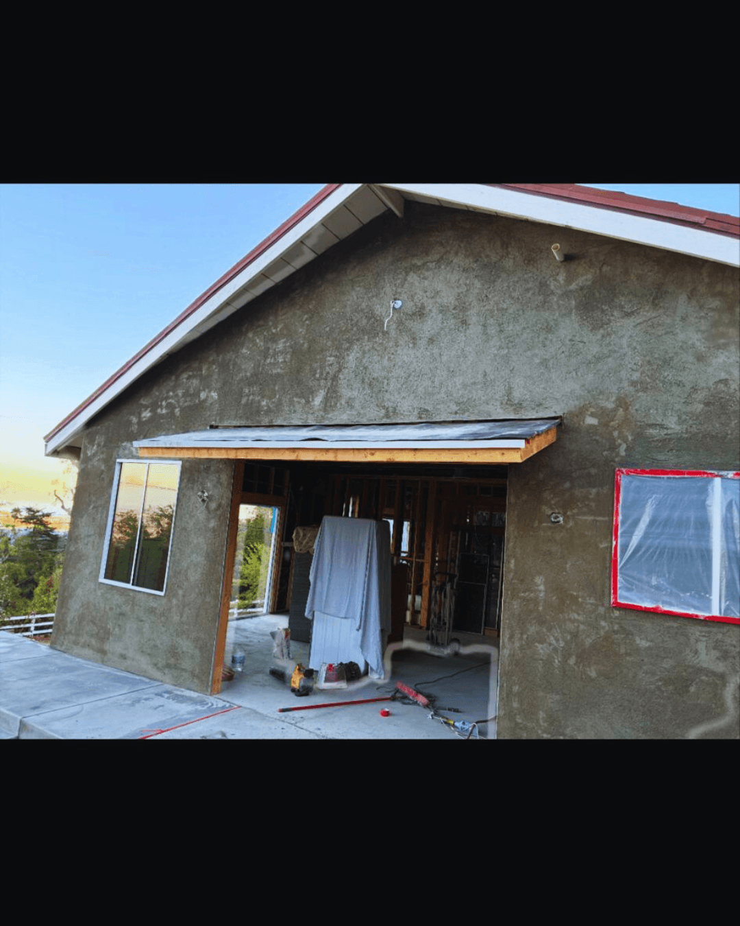 New Construction Stucco Base Coat