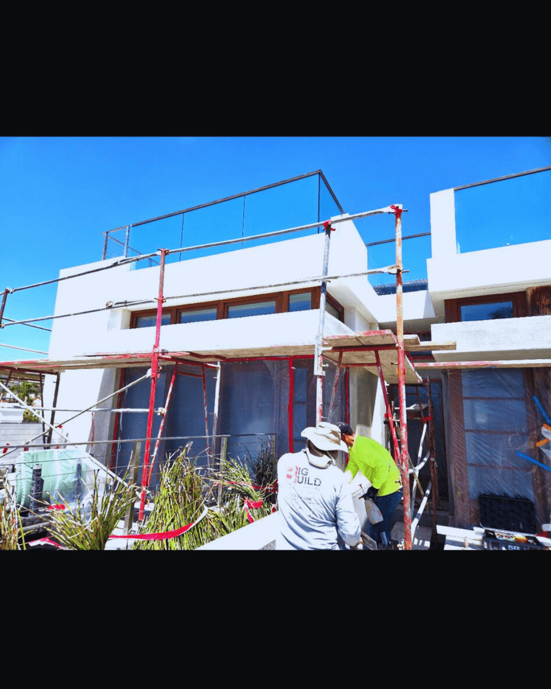 Modern White Stucco Exterior