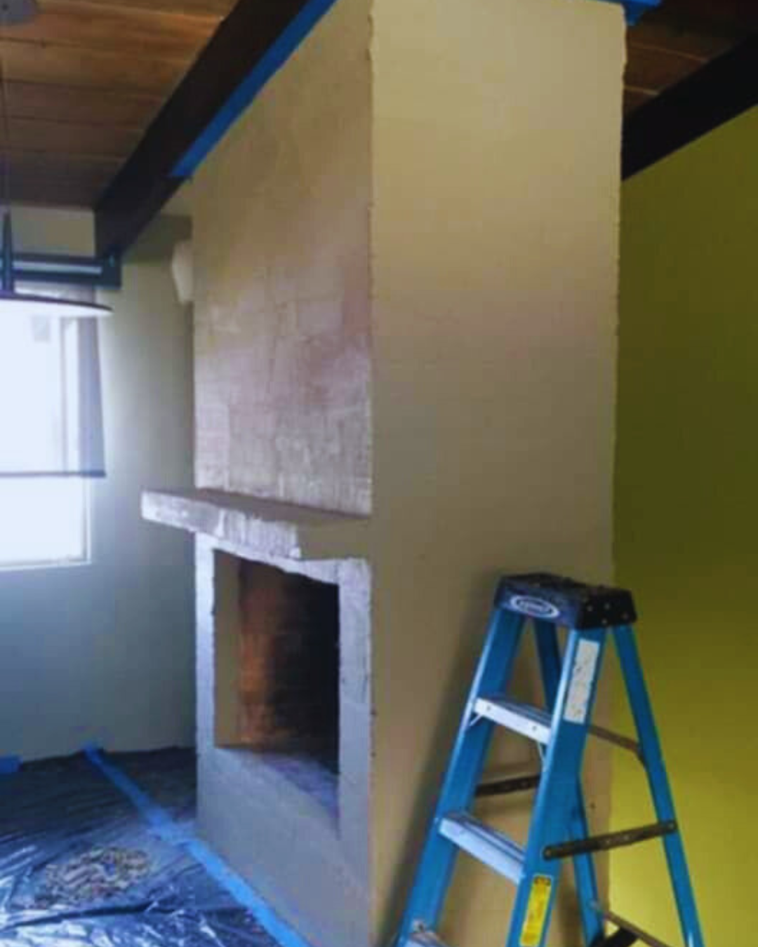 Interior Fireplace Stucco Detail